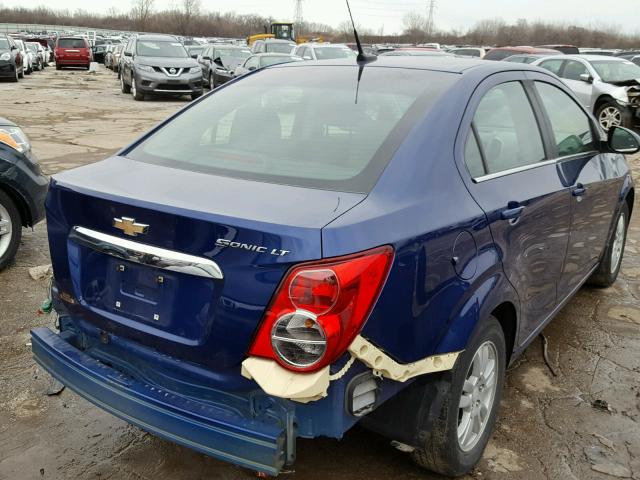 1G1JC5SH4D4224293 - 2013 CHEVROLET SONIC LT BLUE photo 4