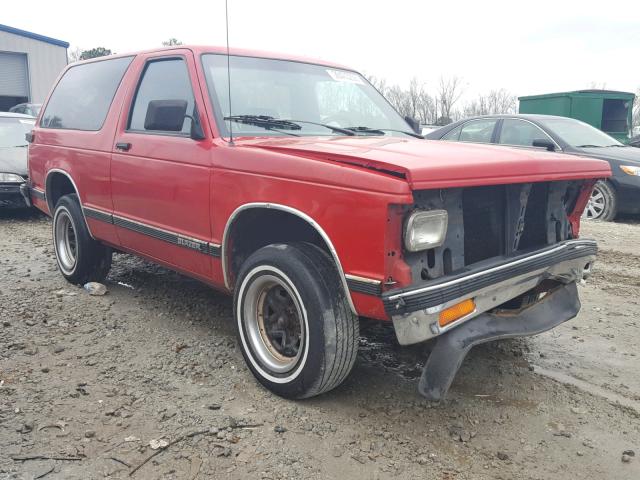 1GNCS18Z0M8220737 - 1991 CHEVROLET BLAZER S10 RED photo 1