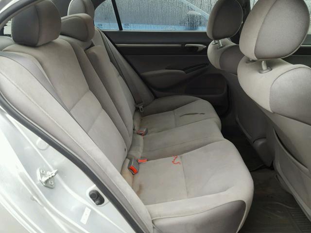 1HGFA16898L015506 - 2008 HONDA CIVIC EX ვერცხლისფერი ფოტო 6