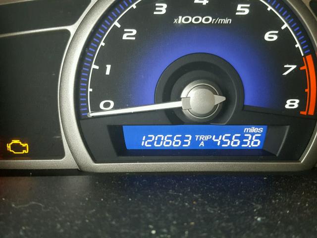 1HGFA16898L015506 - 2008 HONDA CIVIC EX ვერცხლისფერი ფოტო 8