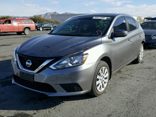 3N1AB7AP2GY224618 - 2016 NISSAN SENTRA S GRAY photo 2