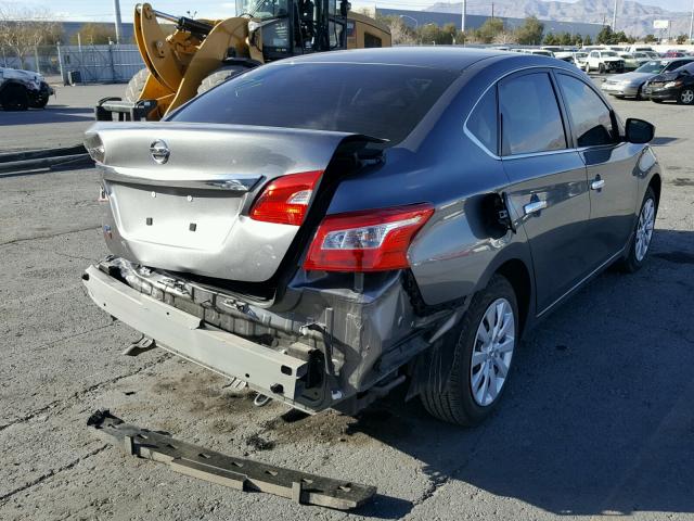 3N1AB7AP2GY224618 - 2016 NISSAN SENTRA S GRAY photo 4