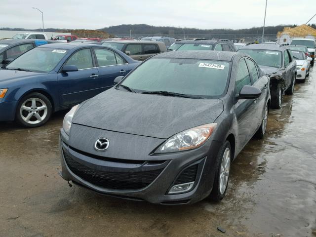 JM1BL1U55B1393728 - 2011 MAZDA 3 S GRAY photo 2