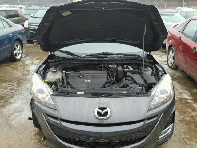 JM1BL1U55B1393728 - 2011 MAZDA 3 S GRAY photo 7