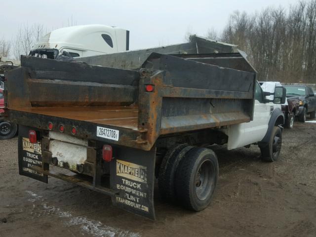 1FDAF57R19EA10147 - 2009 FORD F550 SUPER WHITE photo 4