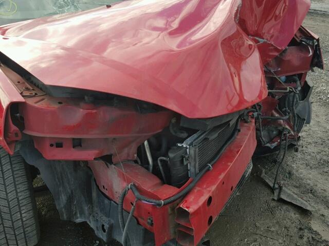 1G2ZH58N874235685 - 2007 PONTIAC G6 GT RED photo 10