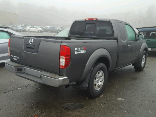 1N6AD06U25C443093 - 2005 NISSAN FRONTIER K GRAY photo 4