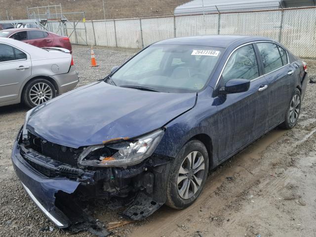 1HGCR2F3XFA262709 - 2015 HONDA ACCORD LX BLUE photo 2