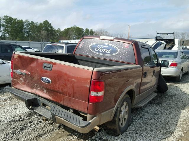 1FTPW14556KB05204 - 2006 FORD F150 SUPER BROWN photo 4