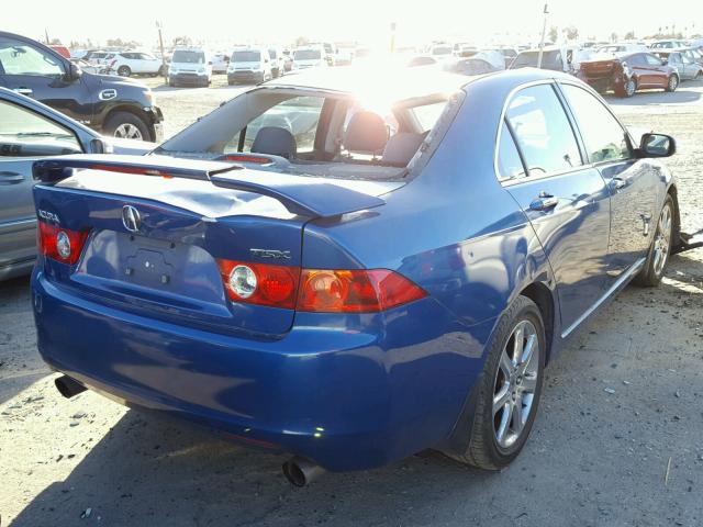 JH4CL96974C009733 - 2004 ACURA TSX BLUE photo 4