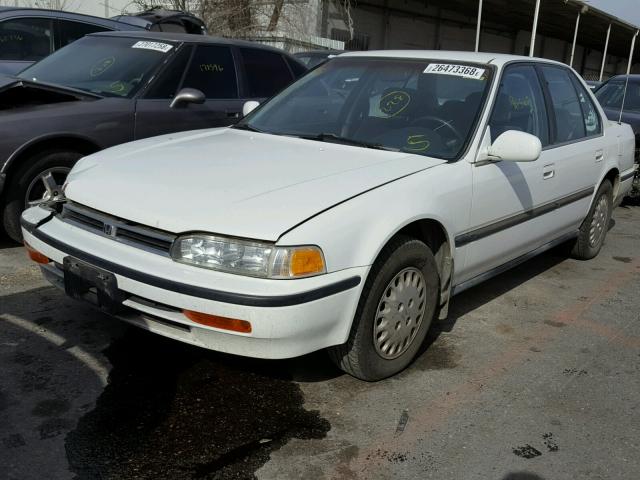 JHMCB7655PC048538 - 1993 HONDA ACCORD LX WHITE photo 2