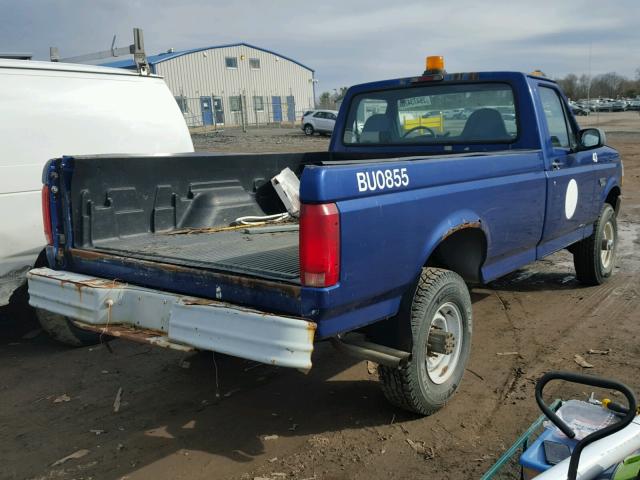 1FTHF26H9TEA92680 - 1996 FORD F250 BLUE photo 4