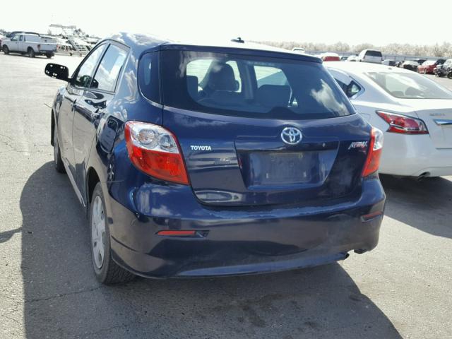 2T1KU40E89C018880 - 2009 TOYOTA COROLLA MA BLUE photo 3