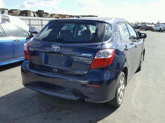 2T1KU40E89C018880 - 2009 TOYOTA COROLLA MA BLUE photo 4