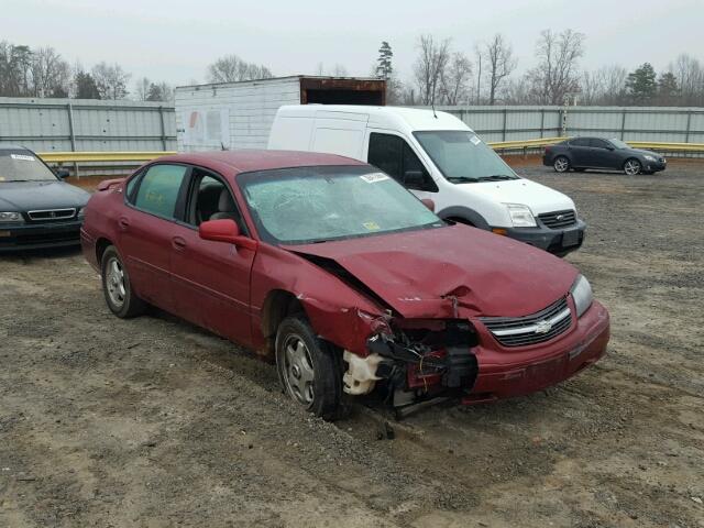 2G1WF52E459194133 - 2005 CHEVROLET IMPALA MAROON photo 1