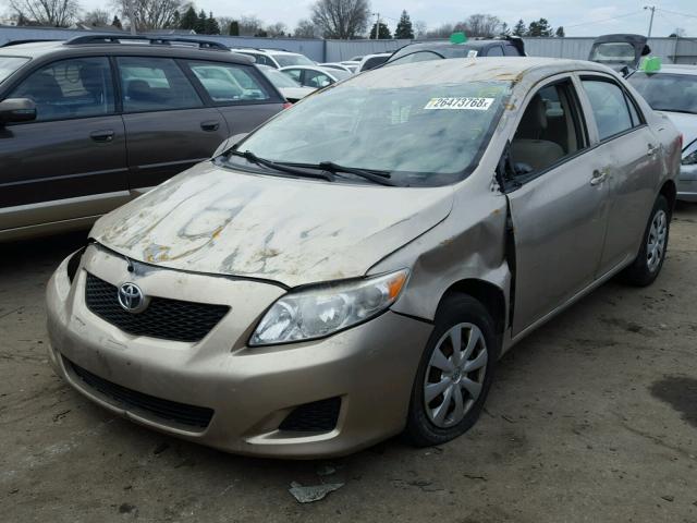 1NXBU40E49Z151585 - 2009 TOYOTA COROLLA BA TAN photo 2