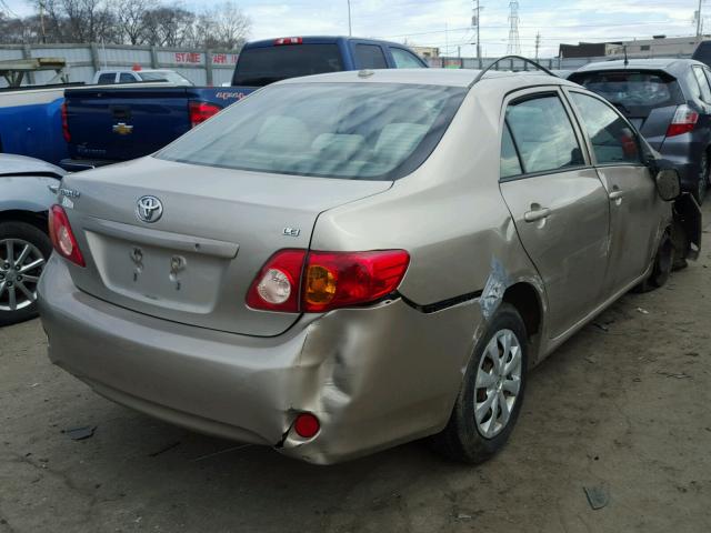 1NXBU40E49Z151585 - 2009 TOYOTA COROLLA BA TAN photo 4