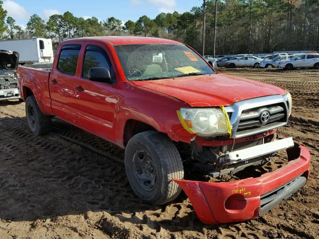 5TEMU52NX5Z045756 - 2005 TOYOTA TACOMA DOU RED photo 1