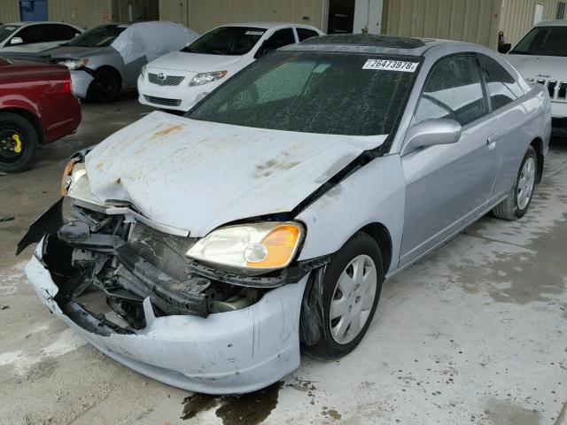 1HGEM22931L098511 - 2001 HONDA CIVIC SI GRAY photo 2