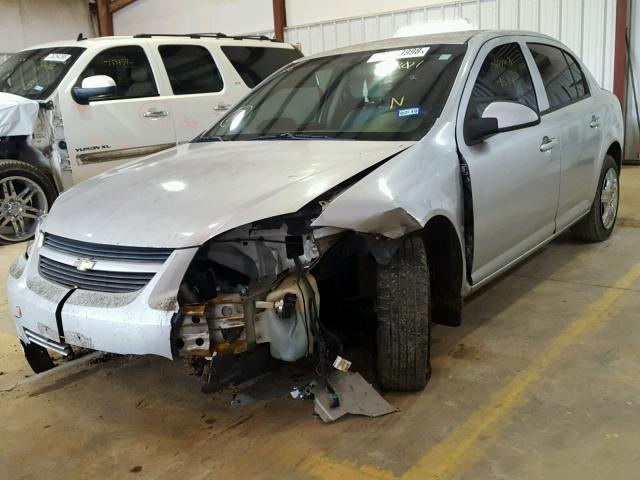 1G1AL58F087278801 - 2008 CHEVROLET COBALT LT SILVER photo 2