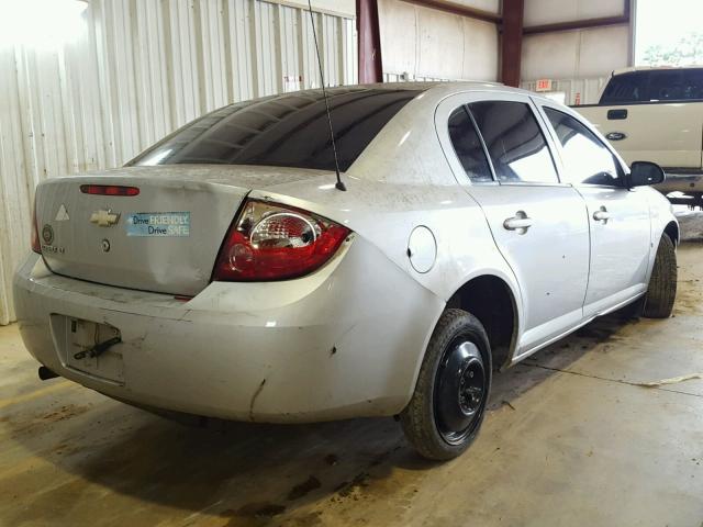 1G1AL58F087278801 - 2008 CHEVROLET COBALT LT SILVER photo 4