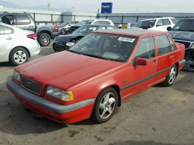 YV1LS5715S2242853 - 1995 VOLVO 850 RED photo 2