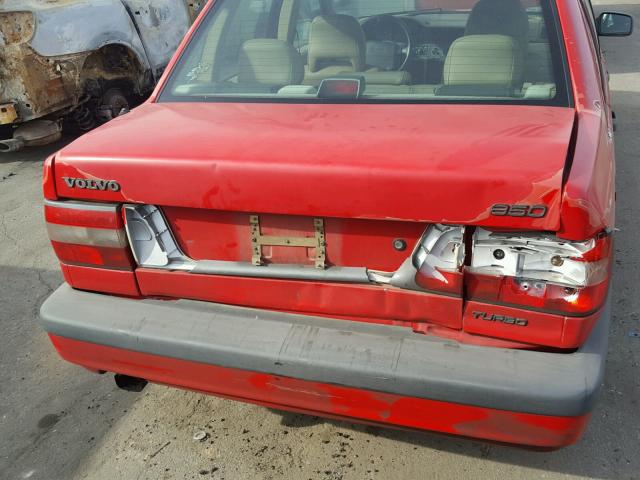 YV1LS5715S2242853 - 1995 VOLVO 850 RED photo 9