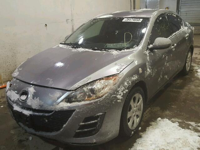 JM1BL1SF8A1242750 - 2010 MAZDA 3 I SILVER photo 2