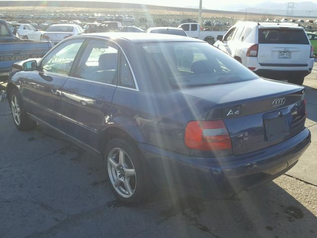 WAUED28D9WA172234 - 1998 AUDI A4 2.8 QUA BLUE photo 3