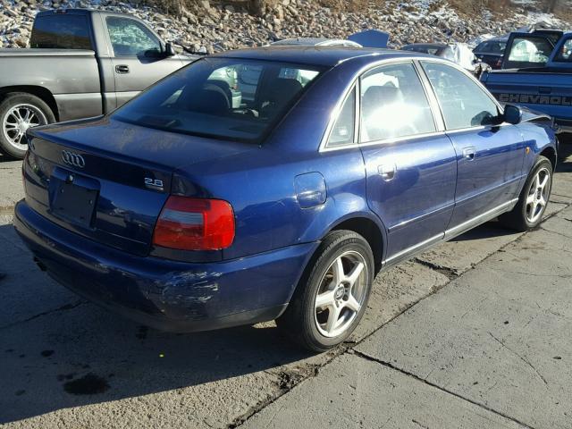 WAUED28D9WA172234 - 1998 AUDI A4 2.8 QUA BLUE photo 4