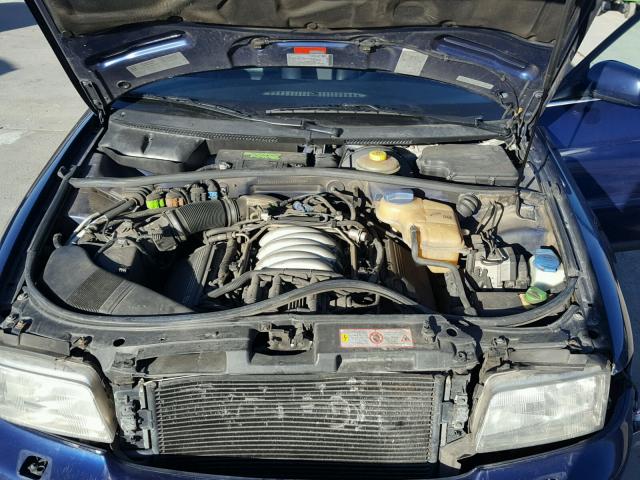 WAUED28D9WA172234 - 1998 AUDI A4 2.8 QUA BLUE photo 7