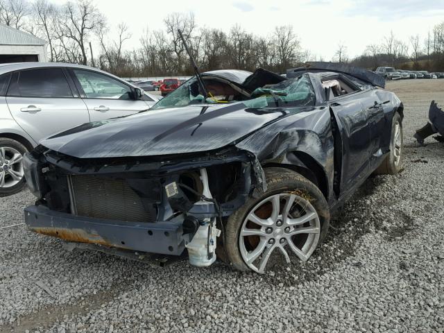 2G1FA1E33E9239533 - 2014 CHEVROLET CAMARO LS BLACK photo 2