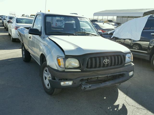 5TENL42N31Z811712 - 2001 TOYOTA TACOMA SILVER photo 1