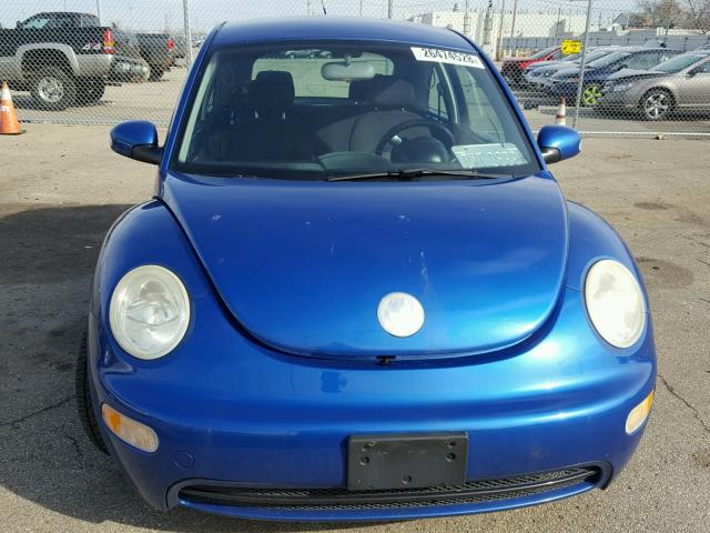 3VWBK31C85M405537 - 2005 VOLKSWAGEN NEW BEETLE BLUE photo 9