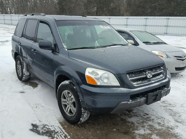 5FNYF18485B065430 - 2005 HONDA PILOT EX BLUE photo 1