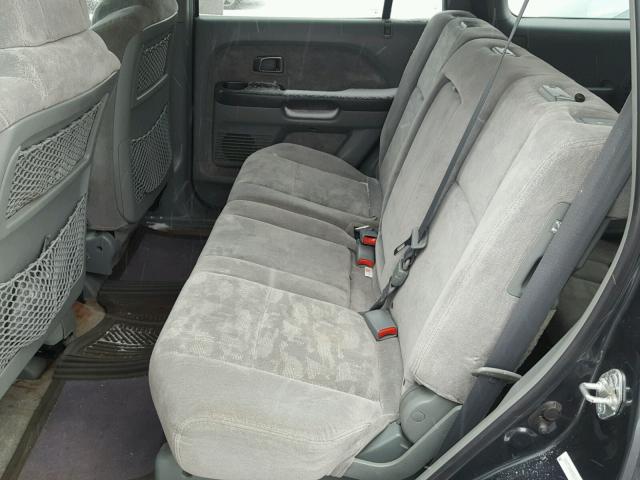 5FNYF18485B065430 - 2005 HONDA PILOT EX BLUE photo 6