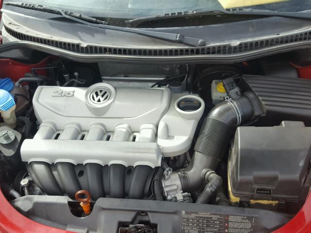 3VWPG3AG1AM019983 - 2010 VOLKSWAGEN NEW BEETLE წითელი ფოტო 7