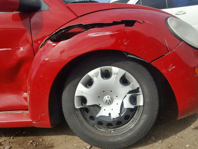 3VWPG3AG1AM019983 - 2010 VOLKSWAGEN NEW BEETLE წითელი ფოტო 9