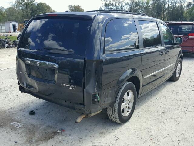 2D4RN5D10AR205109 - 2010 DODGE GRAND CARA BLACK photo 4