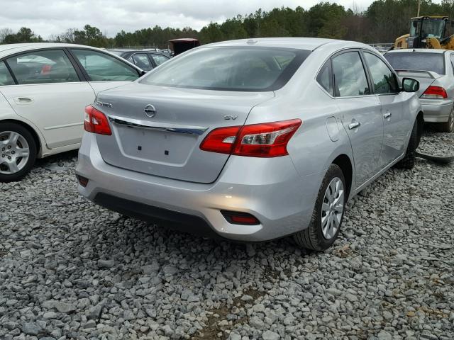 3N1AB7AP1HY342189 - 2017 NISSAN SENTRA S SILVER photo 4