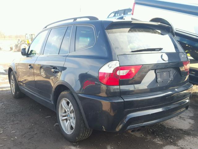 WBXPA93466WG78102 - 2006 BMW X3 3.0I BLACK photo 3