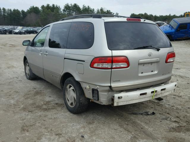 4T3ZF13C92U480118 - 2002 TOYOTA SIENNA LE GRAY photo 3