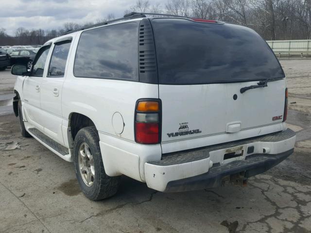 1GKFK66U75J126279 - 2005 GMC YUKON XL D WHITE photo 3