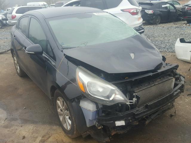 KNADN4A34C6092425 - 2012 KIA RIO EX BLACK photo 1