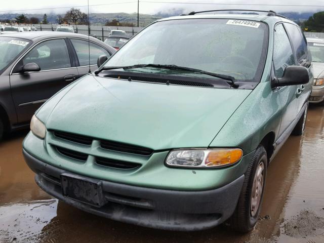 2B4GP44R4XR311745 - 1999 DODGE GRAND CARA GREEN photo 2