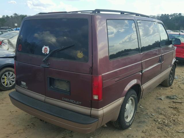 1GNDM19WXWB150527 - 1998 CHEVROLET ASTRO MAROON photo 4