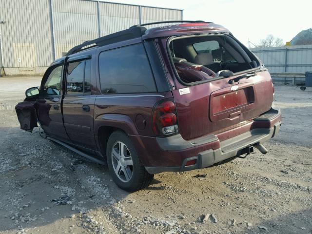 1GNES16M666167010 - 2006 CHEVROLET TRAILBLAZE BURGUNDY photo 3