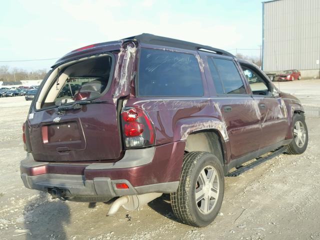 1GNES16M666167010 - 2006 CHEVROLET TRAILBLAZE BURGUNDY photo 4