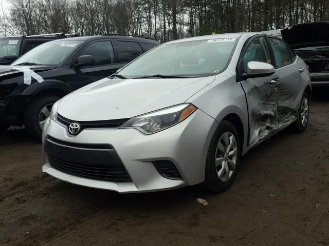 2T1BURHEXGC573702 - 2016 TOYOTA COROLLA L SILVER photo 2