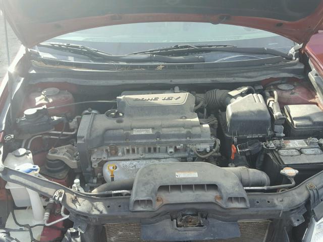 KMHDU46D99U750926 - 2009 HYUNDAI ELANTRA GL RED photo 7